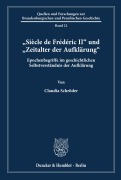 Cover-Bild zum Titel '"Siècle de Frédéric II' und "Zeitalter der Aufklärung'.' von 'Claudia Schröder'