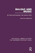 Cover-Bild zum Titel 'Balzac and Music' von 'Jean-Pierre Barricelli'