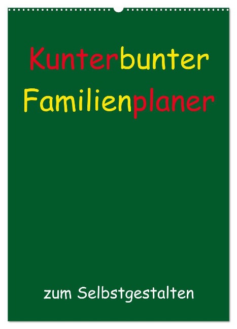 Kunterbunter Familienplaner (Wandkalender 2024 DIN A2 hoch), CALVENDO Monatskalender - Susanne Herppich