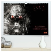 Cover-Bild zum Titel 'S.O.D. - Skulls Of Death Vol. II - Totenkopf Artworks (hochwertiger Premium Wandkalender 2026 DIN A2 quer), Kunstdruck in Hochglanz' von 'Mario Heyer (Mtp Art)'