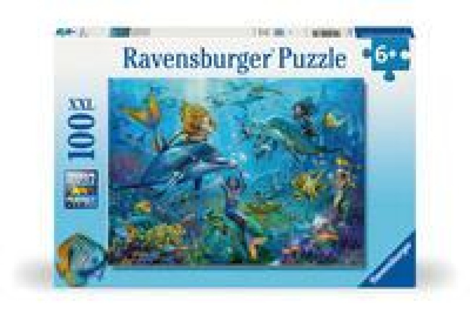 Kinderpuzzle 100 XXL Teile - Abenteuer unter Wasser - 