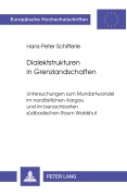Cover-Bild zum Titel 'Dialektstrukturen in Grenzlandschaften' von 'Hans-Peter Schifferle'