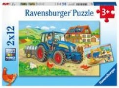 Cover-Bild zum Titel 'Baustelle und Bauernhof 2 x 12 Teile' von ''