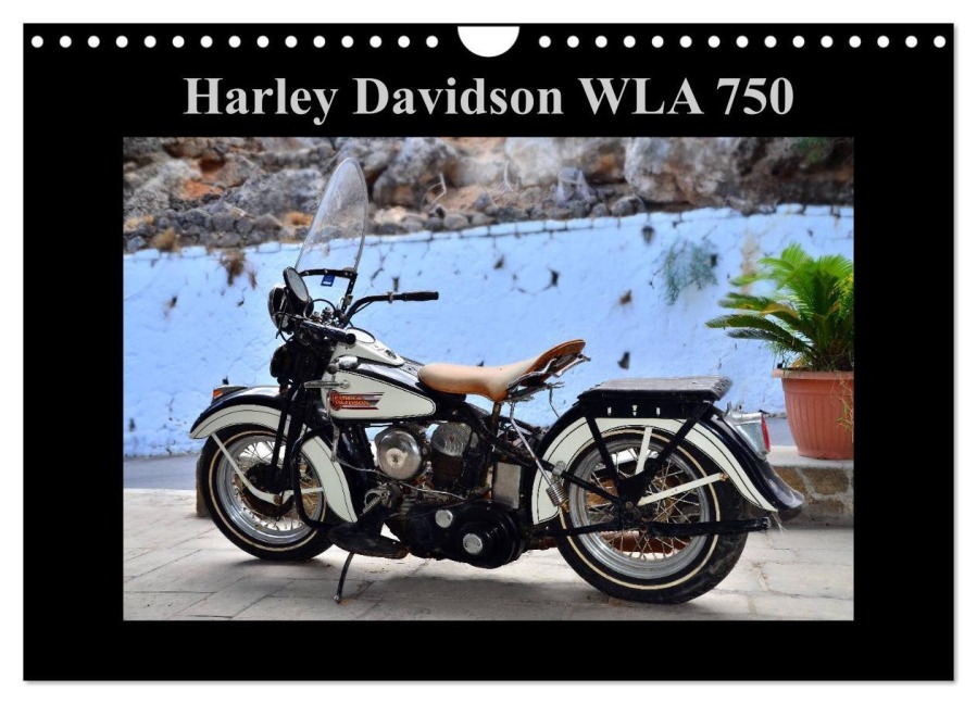 Harley Davidson WLA 750 (Wandkalender 2025 DIN A4 quer), CALVENDO Monatskalender - Ingo Laue