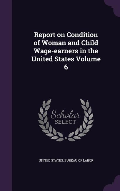 Report on Condition of Woman and Child Wage-earners in the United States Volume 6 - 