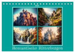Cover-Bild zum Titel 'Romantische Ritterburgen (Tischkalender 2026 DIN A5 quer), CALVENDO Monatskalender' von 'Werner Braun'