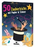Cover-Bild zum Titel '50 Zaubertricks mit Papier und Schnur' von 'Carola von Kessel'