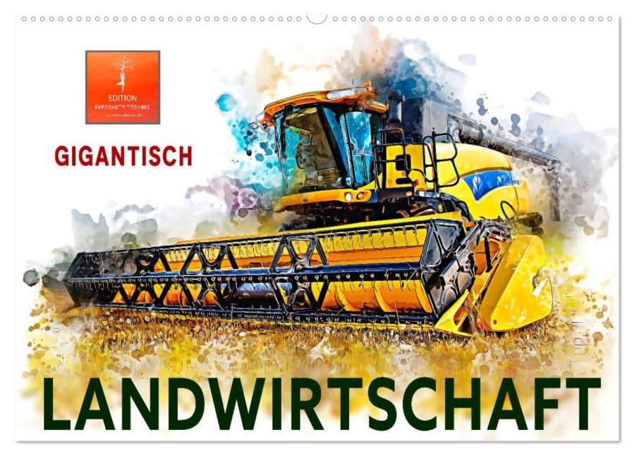 Landwirtschaft - Gigantisch (Wandkalender 2026 DIN A2 quer), CALVENDO Monatskalender - Peter Roder