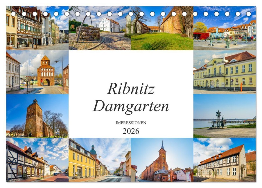 Ribnitz Damgarten Impressionen (Tischkalender 2026 DIN A5 quer), CALVENDO Monatskalender - Dirk Meutzner