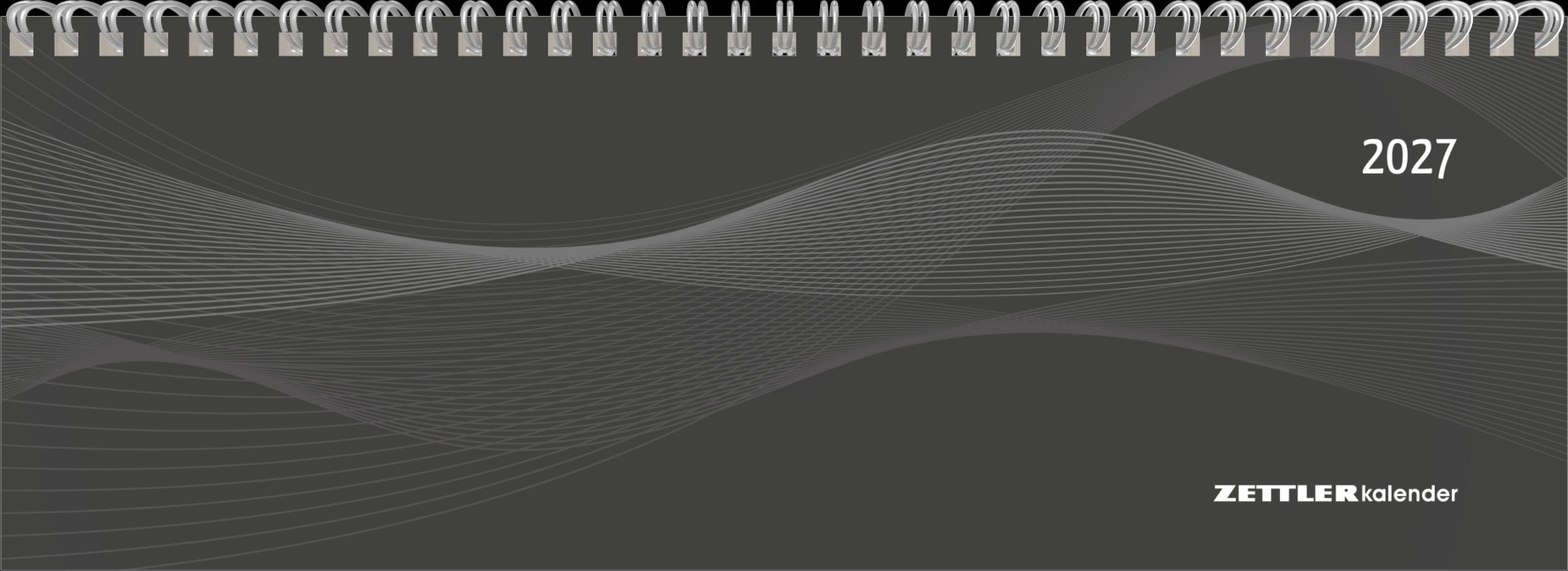 Tisch-Querkalender Profi schwarz 2027 - 