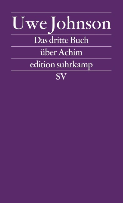 Das dritte Buch über Achim - Uwe Johnson