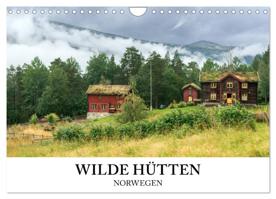 Norwegen Kalender - Wilde Hütten in den Bergen (Wandkalender 2026 DIN A4 quer), CALVENDO Monatskalender - Wildeyes Photography