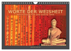 Worte der Weisheit Motivation für das ganze Jahr (Wandkalender 2026 DIN A4 quer), CALVENDO Monatskalender - Gabriele Gerner