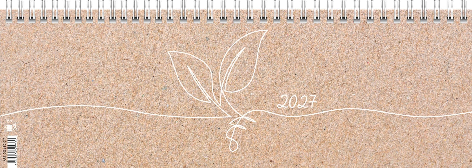 rido/idé 7036801017 Querterminbuch 2027 "Nature" 297×105 mm, Karton - 