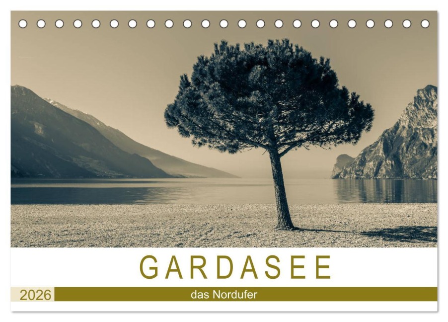GARDASEE - das Nordufer (Tischkalender 2026 DIN A5 quer), CALVENDO Monatskalender - Sebastian Rost