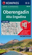 Cover-Bild zum Titel 'KOMPASS Wanderkarte 99 Oberengadin / Alta Engadina 1:40.000' von ''