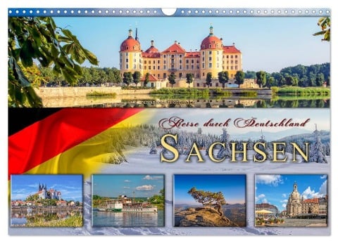 Reise durch Deutschland - Sachsen (Wandkalender 2025 DIN A3 quer), CALVENDO Monatskalender - Peter Roder