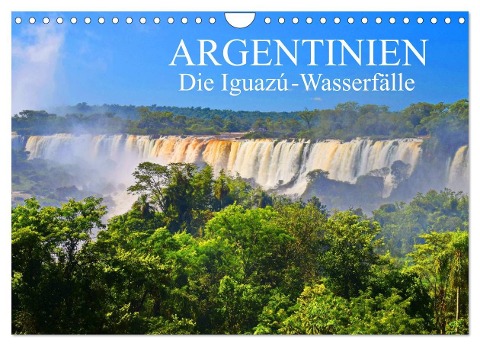 Argentinien. Die Iguazú-Wasserfälle (Wandkalender 2024 DIN A4 quer), CALVENDO Monatskalender - Fryc Janusz