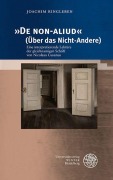 Cover-Bild zum Titel ''De NON-ALIUD' (Über das Nicht-Andere)' von 'Joachim Ringleben'