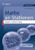 Cover-Bild zum Titel 'Mathe an Stationen Prozent- und Zinsrechnung' von 'Christiane Grote'