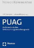 Cover-Bild zum Titel 'PUAG - Parlamentarisches Untersuchungsausschussgesetz' von ''