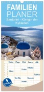 Cover-Bild zum Titel 'Familienplaner 2027 - Santorini - Königin der Kykladen mit 5 Spalten (Wandkalender, 21 x 45 cm) CALVENDO' von 'Thomas Meinert'