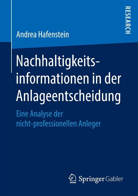 Nachhaltigkeitsinformationen in der Anlageentscheidung - Andrea Hafenstein