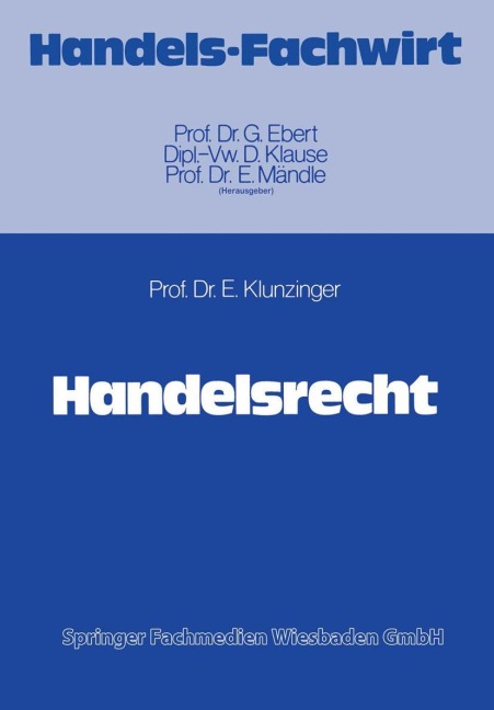 Handelsrecht - Eugen Klunzinger