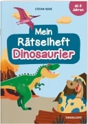 Cover-Bild zum Titel 'Mein Rätselheft Dinosaurier. Ab 8 Jahren' von 'Stefan Heine'