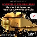 Cover-Bild zum Titel 'Sherlock Holmes und das verschwundene Gold (Die Abenteuer des alten Sherlock Holmes, Folge 7)' von 'Arthur Conan Doyle, Charles Fraser'