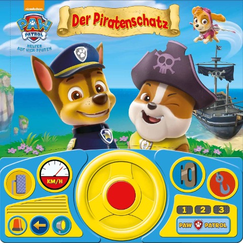 PAW Patrol - Lenkradbuch mit beweglichem Lenkrad und Geräuschen - 