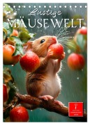 Cover-Bild zum Titel 'Lustige Mäusewelt (Tischkalender 2026 DIN A5 hoch), CALVENDO Monatskalender' von 'Peter Roder'