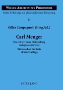 Cover-Bild zum Titel 'Carl Menger' von ''