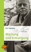 Cover-Bild zum Titel 'Warnung und Ermutigung' von 'Karl Foerster'