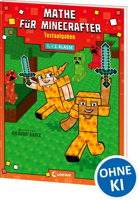 Mathe für Minecrafter - Textaufgaben 1. und 2. Klasse - 