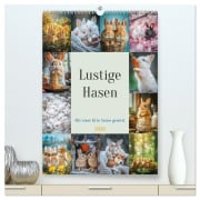 Cover-Bild zum Titel 'Lustige Hasen (hochwertiger Premium Wandkalender 2026 DIN A2 hoch), Kunstdruck in Hochglanz' von 'Steffen Gierok-Latniak'