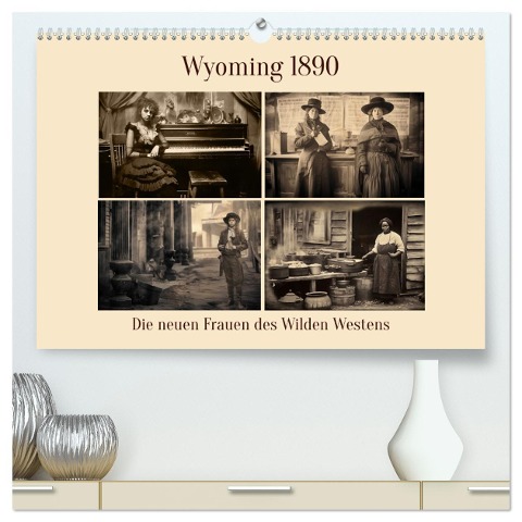 Wyoming 1890 (hochwertiger Premium Wandkalender 2025 DIN A2 quer), Kunstdruck in Hochglanz - Eva Ola Feix