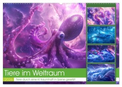 Cover-Bild zum Titel 'Tiere im Weltraum (Wandkalender 2026 DIN A2 quer), CALVENDO Monatskalender' von 'Steffen Gierok-Latniak'