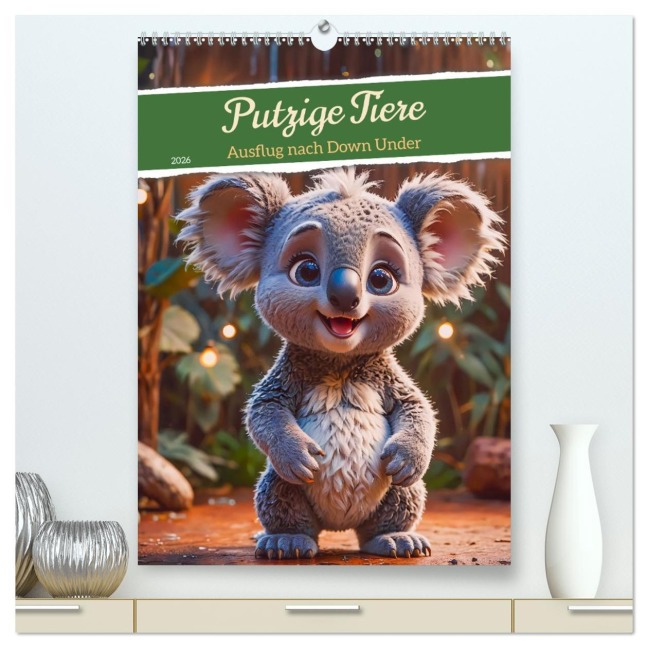 Putzige Tiere - Ausflug nach Down Under (hochwertiger Premium Wandkalender 2026 DIN A2 hoch), Kunstdruck in Hochglanz - Sell Pixs:Sell