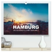 Cover-Bild zum Titel 'Hamburg - die schönste Stadt der Welt (hochwertiger Premium Wandkalender 2026 DIN A2 quer), Kunstdruck in Hochglanz' von 'Florian Kunde'
