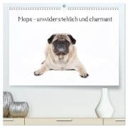 Mops - unwiderstehlich und charmant (hochwertiger Premium Wandkalender 2026 DIN A2 quer), Kunstdruck in Hochglanz - Fotodesign Verena Scholze