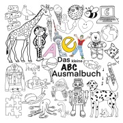 Cover-Bild zum Titel 'Das kleine ABC Ausmalbuch' von 'Alex Berlin'