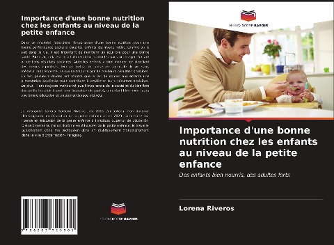 Importance d'une bonne nutrition chez les enfants au niveau de la petite enfance - Lorena Riveros