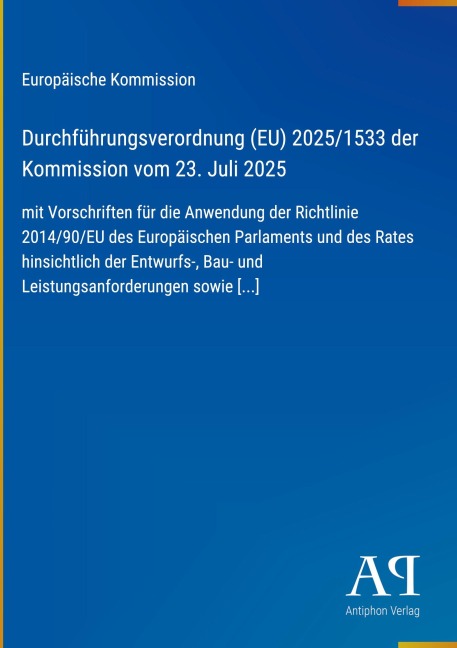 Durchführungsverordnung (EU) 2025/1533 der Kommission vom 23. Juli 2025 - Europäische Kommission
