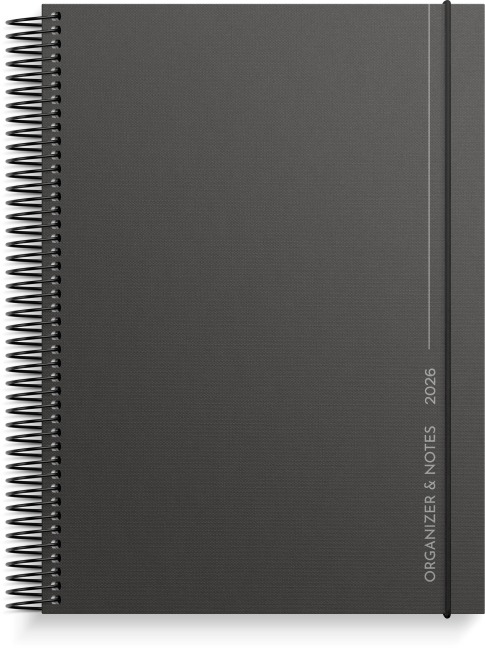 Burde Kalender Organizer & Notes 2026 schwarz - 