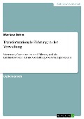 Cover-Bild zum Titel 'Transformationale Führung in der Verwaltung' von 'Martina Sehm'