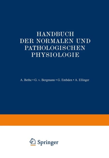 Blut und Lymphe - A. Bethe, A. Ellinger, G. Embden, G. V. Bergmann