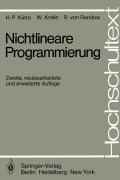 Cover-Bild zum Titel 'Nichtlineare Programmierung' von 'H. P. Künzi, R. Von Randow, W. Krelle'