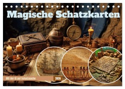 Cover-Bild zum Titel 'Magische Schatzkarten (Tischkalender 2026 DIN A5 quer), CALVENDO Monatskalender' von 'Steffen Gierok-Latniak'
