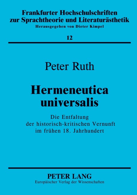 Hermeneutica universalis - Peter Ruth